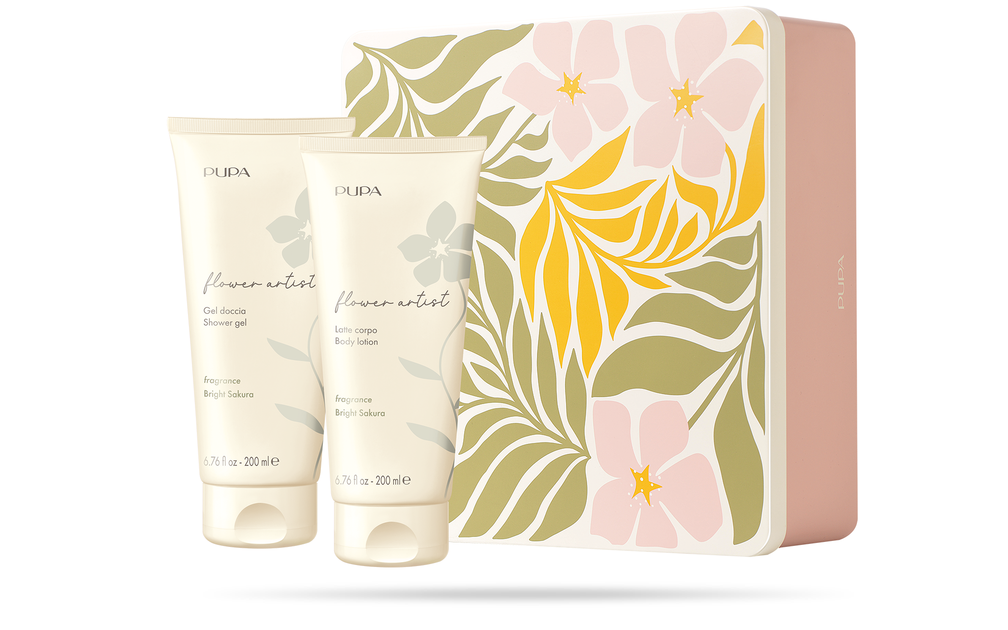 Flower Artist - Shower Gel and Body Milk in floral fragrances